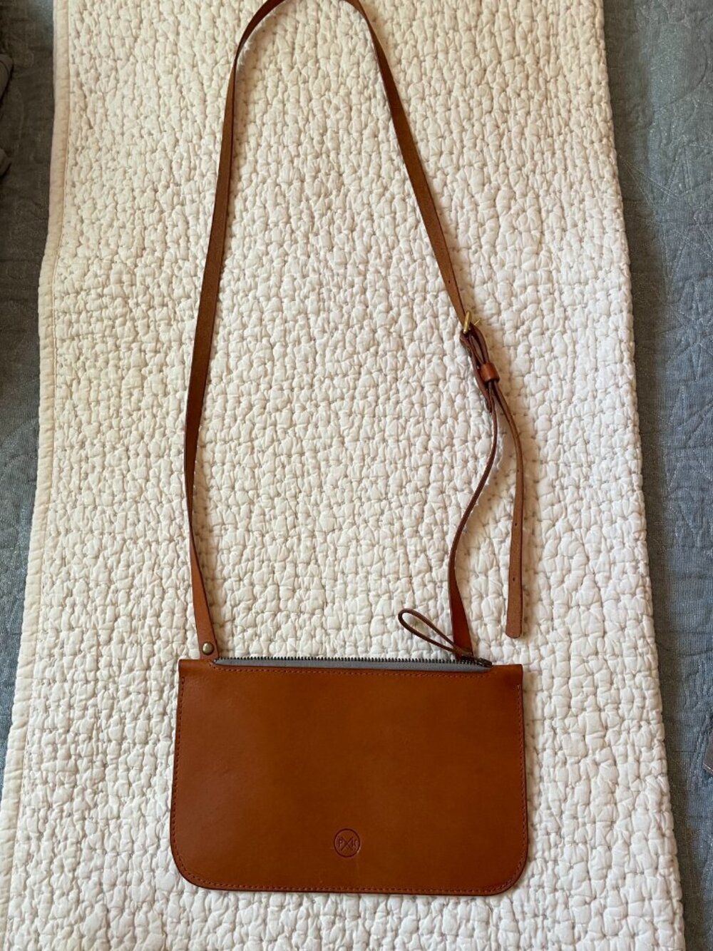 Paula Kirkwood Hand-made Brown Leather Cross Body Bag Mini